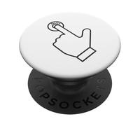 Premere il mio pulsante muto, sarcastico, divertente, ufficio, scherzo PopSockets PopGrip Adesivo