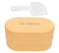 Premere il vassoio del cubo di ghiaccio di grande capacità impilabile Easy Press 72 cubi Maker di ghiaccio in silicone di grado alimentare per la scatola di stoccaggio di plastica (Bianco) (Verde)