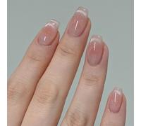 Premere On Nails Cats Eye Falso Con Design Metallico Guelle Copertura Bastoncino Artificiale Acrilico Lucido Unghie