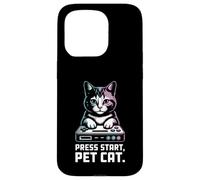 Premere Start Pet Cat Gamer Console Custodia per iPhone 15 Pro