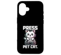 Premere Start Pet Cat Gamer Console Custodia per iPhone 16
