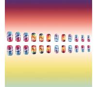 Premere Su Unghie Easy Wear Sunset Beach Palm Tree Stick Su Unghie Acrilico Finte Unghie Per Manicure Alla Moda Veloce