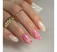 Premere Su Unghie Finte Unghie A Forma di Mandorla Barra Lucida Su Chiodi Coperture Pene Naturali Unghie Finte Colla Acrilica Su Chiodi