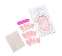 Premere sulle unghie punta francese false coperture complete bastone bara artificiale con perle forniture manicure punta francese semplice stampa con perle bara
