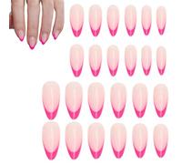 Premere unghie da donna, unghie finte - Faux Nails,24 riutilizzabili corti lucidi sulle unghie artificiali per la manicure del salone di arte domestica