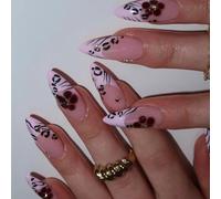 Premere Unghie GUUDE FINUS Stick False Acrilico Falso Artificiale Per Disegni Artistici Bara Mandorle In Francese