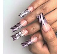 Premere Unghie Luccicanti Lucidi Unghie Finte Basta Gatti Occhi Acrilici Gel Finta Gel Lucide 24pcs Stick Child