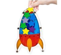 Premi barattoli per bambini, barattolo stellare in legno, gestione del comportamento colorato premio grafico per incentivi barattolo per bambini comportamenti per ragazzi femminili studenti di class