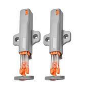 Premi e Apri Magnetico Universale per Ante,Push Pull,Chiusura Magnetica A Pressione,chiusura a molla per armadio,Facile da Installare E Durevoli (2, grigio)