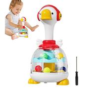 Premi e gira giocattoli - Giocattolo interattivo con palla d', giocattolo di rimbalzo con salto e luce sonora | Divertente sviluppo sensoriale per bambini piccoli, attività nella sala giochi dom