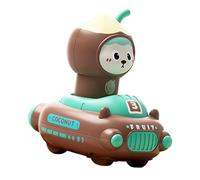 Premi e vai ai ai veicoli - Fruit Press Go Car Toy, Kids Press & Go Car | Giocattolo per auto attivato dalla stampa a tema frutta dei cartoni animati con testa girevole a 360 gra