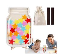 Premi in classe Jar Magnetic - Forer Star Premit Jar per bambini | Incentivo di allenamento banale | Bulletin Board Grafico comportamento positivo | Strumento educativo per i genitori degli insegnanti