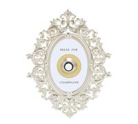 Premi per il Pulsante dello Champagne, Campanello Decorativo Sonoro con Tema Champagne, Mini Anello Pressa Champagne Dorato per Decorazione Parete Casa Hotel Regalo