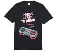 Premi Start per Iniziare Il Controller da Gioco retrò Art Comfort Colors Adult Heavyweight T-Shirt