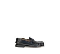 Premiata Black Calf Leather Bos Taurus Slip-On Loafers - EU40/US7