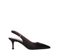 Premiata Black Leather Platform Pumps - EU37/US7