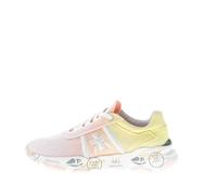 PREMIATA Donna Sneaker Buff 6204 in Tessuto Tecnico a Rete Rosa e Giallo Color Multicolore Size 41