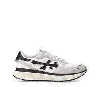 PREMIATA Lauryn VAR 7485 - Sneaker rétro Running rivisitata in Chiave Moderna - Realizzata con Materiali di Alta qualità, combina Suede, Pelle e Tessuto per Un Look Distintivo - White 40