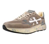 PREMIATA MICKO.1 VAR. 8118 - Sneakers da Uomo in Mesh Tecnico, Pelle e Suede (camoscio) - Colore Tortora e Grigio Neutro - Size 43