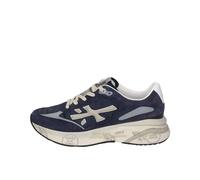 PREMIATA MOERUN VAR. 7306, Scarpe da Uomo in Camoscio Blu e Mesh Impermeabile, Taglia 44, Sneakers Casual