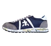 PREMIATA Scarpe da Uomo Sneakers in Nylon e camoscio Lucy 7089 Bianco e Blu (Sistema Taglie Calzature EU, Adulto, Numero, Media, 45)
