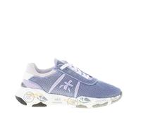 PREMIATA scarpe donna Sneaker Buff 5843 in tessuto tecnico a rete indaco e lilla