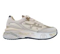 Premiata scarpe sneakers da donna in camoscio e tela MOERUND 8080 avorio