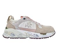 PREMIATA scarpe sneakers donna in camoscio e tela MASED_7397 beige-rosa