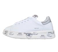 PREMIATA Scarpe Sneakers Donna in Pelle Belle_7447 Bianco-Argento (Bianco, Sistema Taglie Calzature EU, Adulto, Donna, Numero, Media, 38)