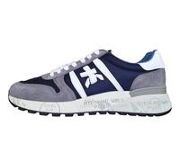 PREMIATA Scarpe Uomo Sneaker camoscio Tessuto Lander_7203 Blu-Bianco (Blu-Bianco, Sistema Taglie Calzature EU, Adulto, Uomo, Numero, Media, 43)