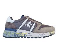 Premiata scarpe uomo sneaker camoscio tessuto LANDER_7704 marrone-beige
