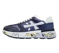 PREMIATA Scarpe Uomo Sneaker camoscio Tessuto Mick_7209 Blu-Bianco (Sistema Taglie Calzature EU, Adulto, Numero, Media, 44)