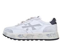 PREMIATA Scarpe Uomo Sneaker camoscio Tessuto Nous_7233 Bianco-Nero