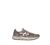 PREMIATA MICKO.1 VAR. 8118 - Sneakers da Uomo in Mesh Tecnico, Pelle e Suede (camoscio) - Colore Tortora e Grigio Neutro - Size 43