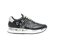 Premiata - Sneakers Nere in Pelle e Tessuto con Dettagli Argentati e Borchie - - Shoes - Donna - Nero - 36 EU