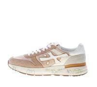 PREMIATA Uomo Sneaker Mick 7213 in camoscio e Tessuto Beige e Bianco