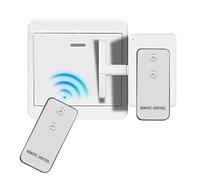 Premiatore Automatico Pulsante Wireless | Interruttore Luci a Distanza con Portata 10 Metri,Automazione Luci Cancello Porta Auto Ventilatore Stanza Parete