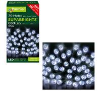Premier 650 Multi-Azione Ultraluminosi Luci LED su Verde Cavo - Bianco