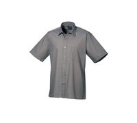Premier Camicia a maniche corte Poplin PR202 - Unisex Formal Workwear Office (A)