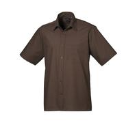 Premier Camicia a maniche corte Poplin PR202 - Unisex Formal Workwear Office (A)