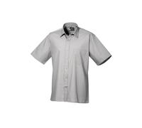 Premier Camicia a maniche corte Poplin PR202 - Unisex Formal Workwear Office (A)