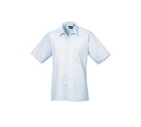 Premier Camicia a maniche corte Poplin PR202 - Unisex Formal Workwear Office (B)