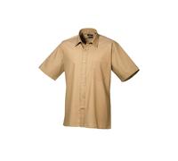 Premier Camicia a maniche corte Poplin PR202 - Unisex Formal Workwear Office (B)