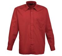 Premier Camicia a maniche lunghe Poplin (PR200) - Abbigliamento da lavoro uf (A)