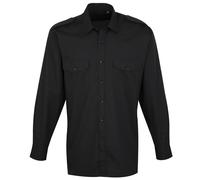 Premier - Camicia Manica Lunga Stile Pilota - Uomo (RW1085)