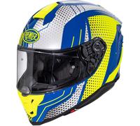 PREMIER - Casco Hyper BP 12 Blu,Giallo,Bianco XL