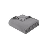 Premier Comfort - Coperta in cotone liquido, intera/regina, colore: grigio