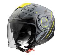 PREMIER COOL NTY GREY CASCO HELMET JET DOPPIA VISIERA LEGGERO SPORTIVO S