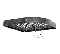 Premier Corner pot rack moderno 15.5W X 15.5D X 4.5H inches Hammered Steel