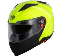 Premier Delta Fluo, casco flip up XL male Giallo Fluo/Opaco Nero